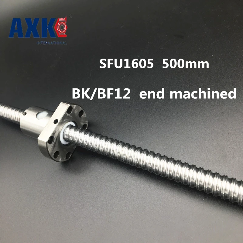 

2018 Rushed Top Fashion Cnc Router Parts Linear Rail Axk Free Shipping Sfu1605 500mm Rm1605 Rolled Ball Screw 1pc+1pc Nut For