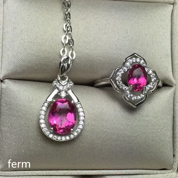 

KJJEAXCMY exquisite jewelry 925 pure silver inlaid natural torpid stone jewelry pendant pendant 2 sets