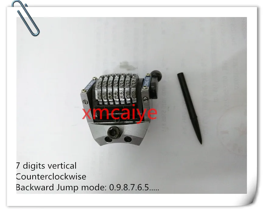 

3 pieces GTO 7-digits numbering machine vertical , jump moth 0987654...backward