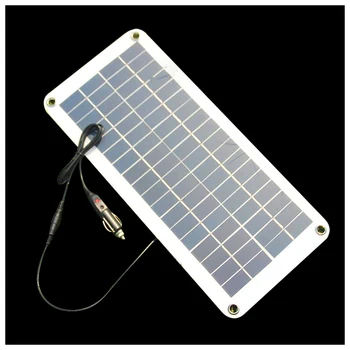 

TTKK Semi-flexible 18V/5V 10.5W Portable Solar Panel Charger For 12V Car Boat Motor Battery Charger DIY Solar System NEW