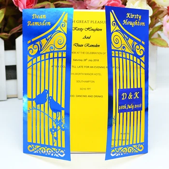

new products laser cut romantic white pearl elegent wedding invitation card