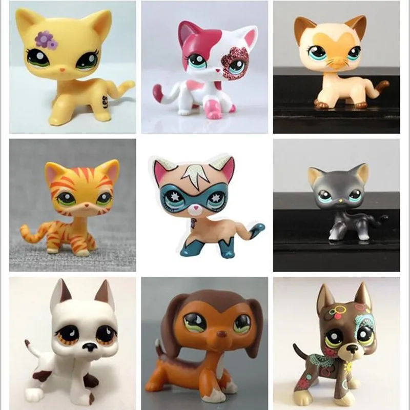 lps Pet shop Short Hair kitty and dog Collection classic animal pet FREE SHIPPING toys Action