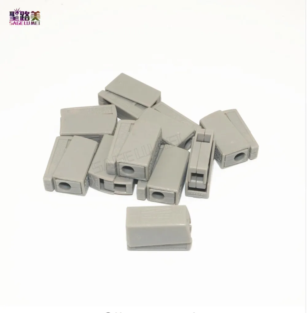 

20/50/100pcs/pack WAGO Push Wire Wiring Connector For Junction Box 4 pin Conductor Terminal Block * AWG 18-12