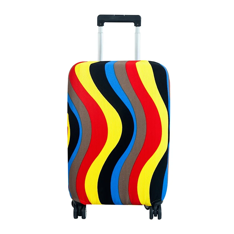 CelleCool High Qualit Luggage Cover Fashion Travel elasticity Dust cover Travel Luggage Protective Suitcase cover Trolley case - Цвет: Color corrugated