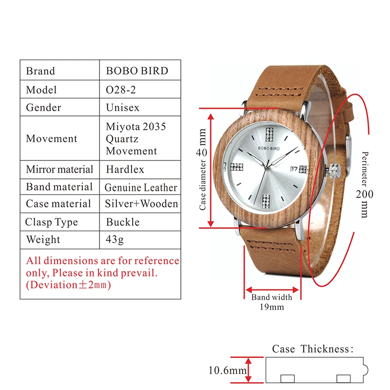 BOBO BIRD WO28, новинка, женские деревянные часы с календарем, датой, драгоценными камнями, имитирующими бриллианты, модные кварцевые часы для женщин, деревянная коробка XFCS