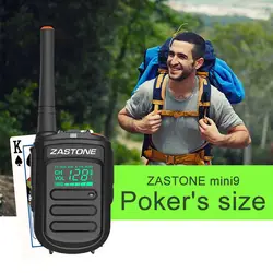 Zastone mini9 игрушка портативная рация uhf 400-470 мГц 1500 мАч аккумуляторной батареи 128 каналов памяти радиолюбителей с подкладкой КВ трансивер