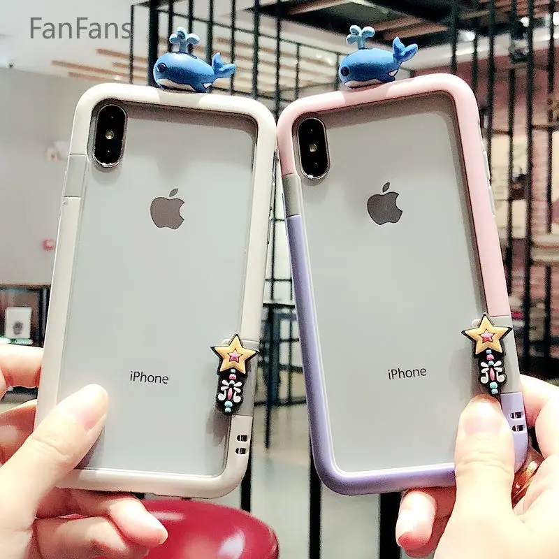 FanFans iphoneXR милый мультфильм мобильный телефон оболочки 87 плюс бампер для мобильного телефона XS MAX Все включено анти-осень