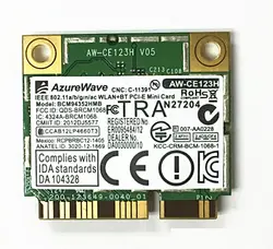 SSEA Новый AzureWave Broadcom BCM94352HMB BCM94352 802.11ac WLAN 2,4 г/5 ГГц Wi-Fi Bluetooth BT4.0 Половина Mini PCI-E карты 867 Мбит/с