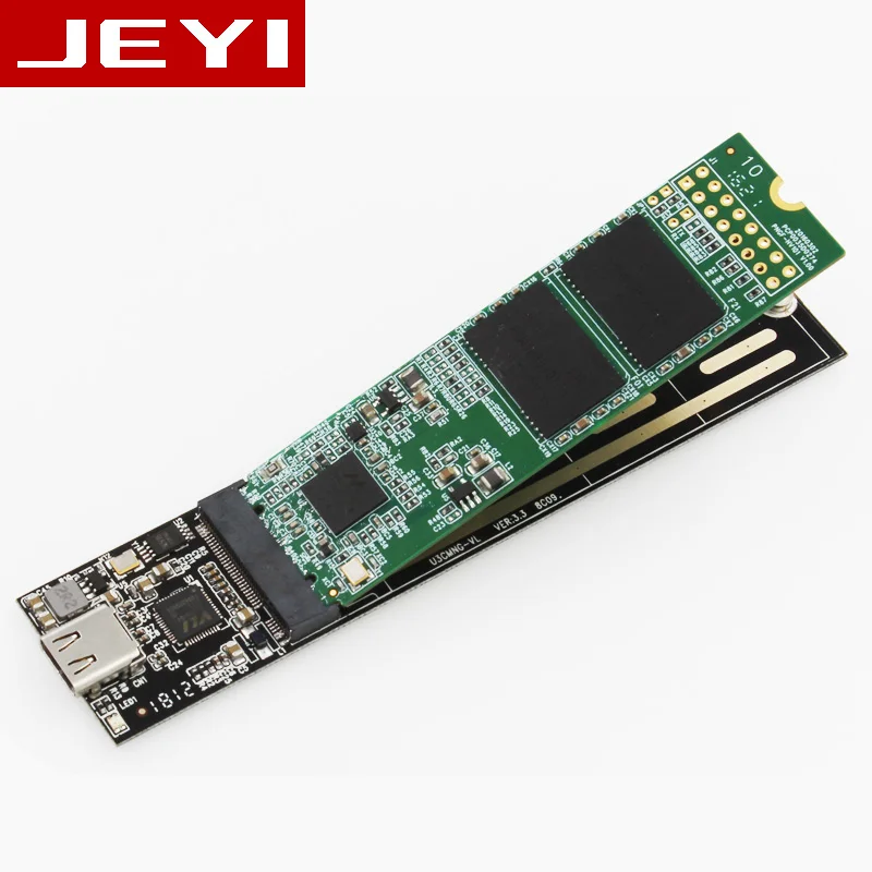 JEYI PARD PRO TYPE-C USB3.1 USB3.0 m.2 NGFF SSD мобильный диск через VLI716 Поддержка отделка SATA3 6 Гбит/с UASP Алюминий корпус SSD, HDD