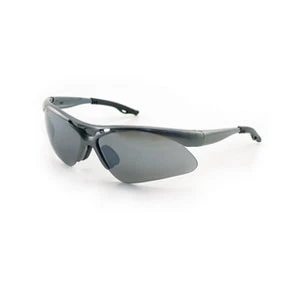 SAS Safety 540-0103 DIAMONDBACK Eyewear - Smoke Mirror Lens Silver Frame with Polybag (1)