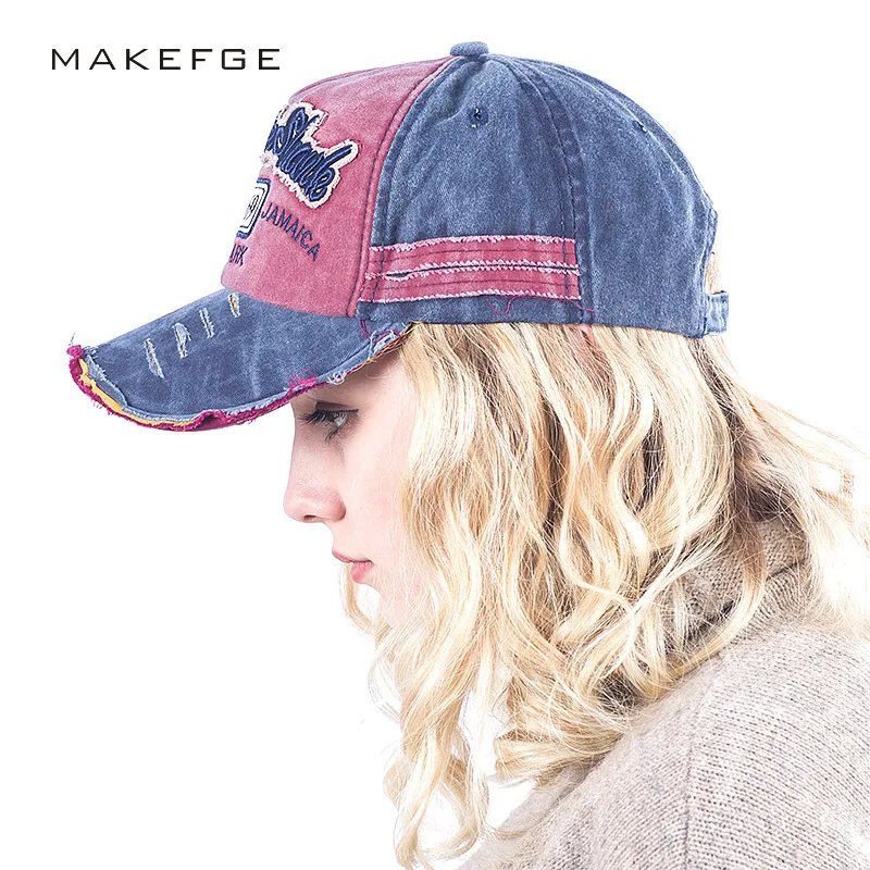 Washed Denim Baseball cap Snapback Hats spring Autumn Summer Hat for Men Women Caps Casquette Letter Wholesale Gorras Dad