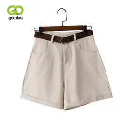 GOPLUS летние шорты для женщин s Корейский пояса обжимной Винтаж Свободный крой Высокая талия Pantalon Corto Mujer Verano C7942
