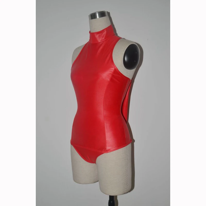 Cosplay&ware Woman’s Exotic Faux Leather Catsuit Costumes Latex Teddies Zipper For Club Game Bodysuit Ds Party Size M-xxl -Zentai shop online