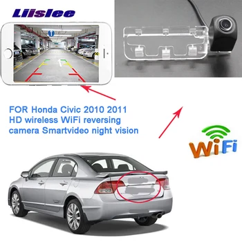 

LiisLee WIFI Rear View Camera for Honda Civic 2010 2011 Night Vision Reverse Camera license plate Camera backup camera