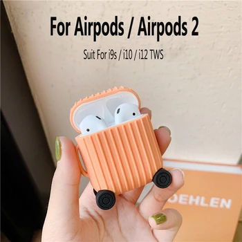 

CALETOP Silicone Case For Airpods Cases For Apple Air Pods 2 i10 i12 i13 TWS Wireless Earbuds Cases Cover Cute Protective Funda