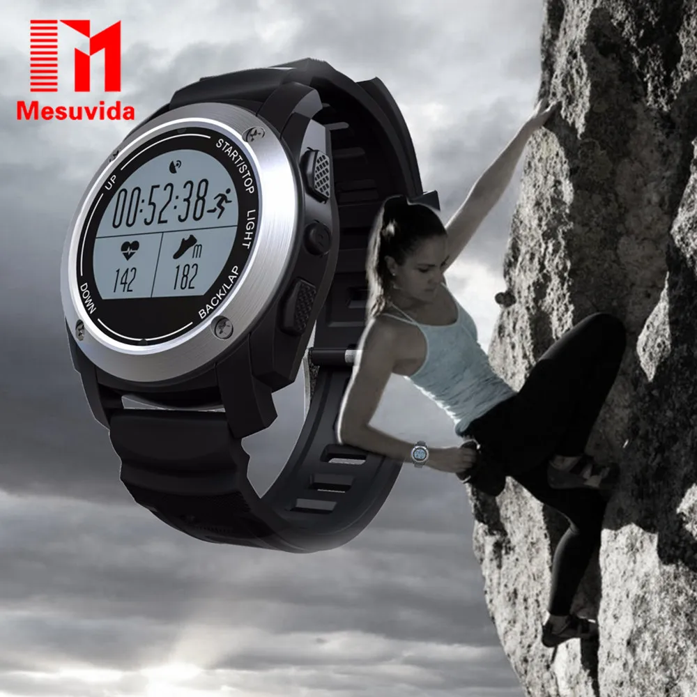 

Mesuvida S928 Smart Watch MTK2502 Bluetooth Smartwatch Heart Rate Monitor Pedometer Watch For Android IOS Phone GPS Tracker
