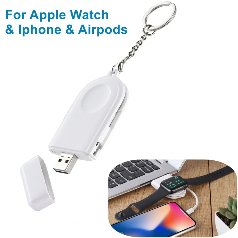 

New Magnetic Portable Usb Wireless Charger For Apple Watch Series 4 3 2 1 Fast Phone Charger For Airpods Iphone X XS XR 8 7 Plus