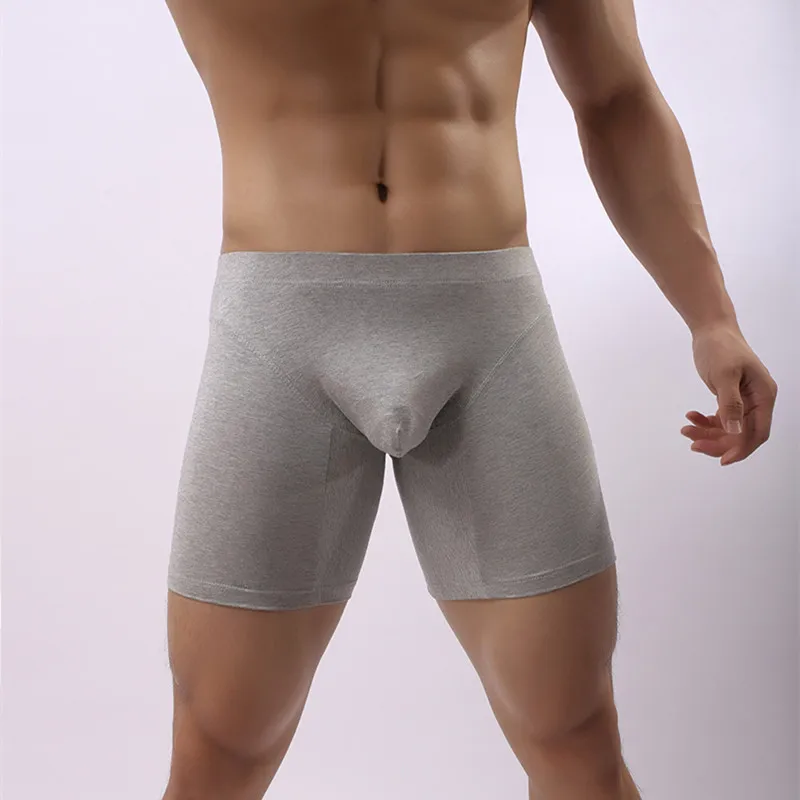 Мужские хлопковые трусы боксеры Cueca calzoncillos сексуальные со средней талией и