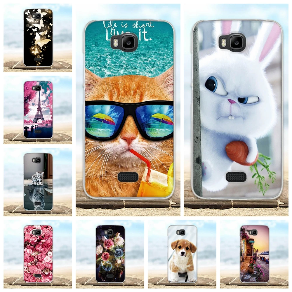 

For Case Huawei Y541 / Y5C Soft Silicon TPU Cover For Huawei Honor Bee Case 3D Cute Bags For Huawei Y541 u02 Y5C Phone Cases