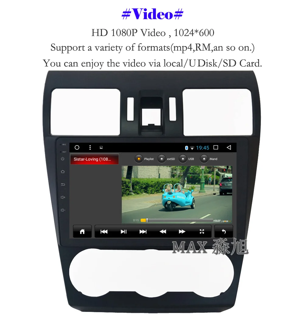 Top MAX Android 8.1.0 Car DVD Player for Subaru WRX Forester 2014 2015 2016 Car Radio RDS BT 4G WiFi SWC GPS Navigation Free Map 6