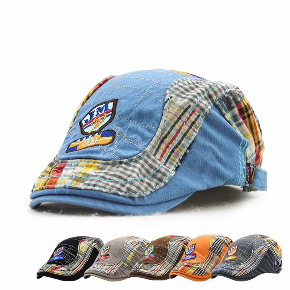 Мода письмо берет малыша Шапки утконоса Casquette boina Пряжка Кепки для женщин Гольф