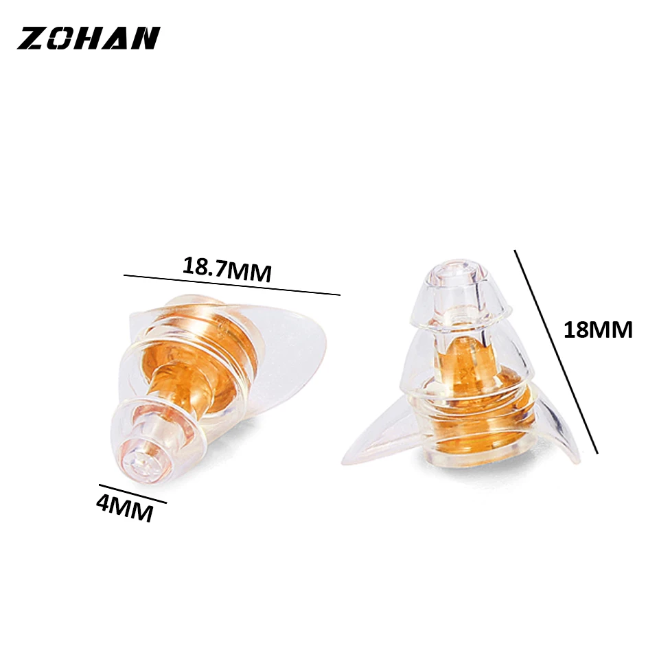 ZOHAN One Pair Soft Silicone EarPlugs Professional music Ear Plugs Washable Reusable Hearing Protection Noise Reduction Ear Plug ZOHAN One Pair Soft Silicone EarPlugs Professional music Ear Plugs Washable Reusable Hearing Protection Noise Reduction Ear Plug