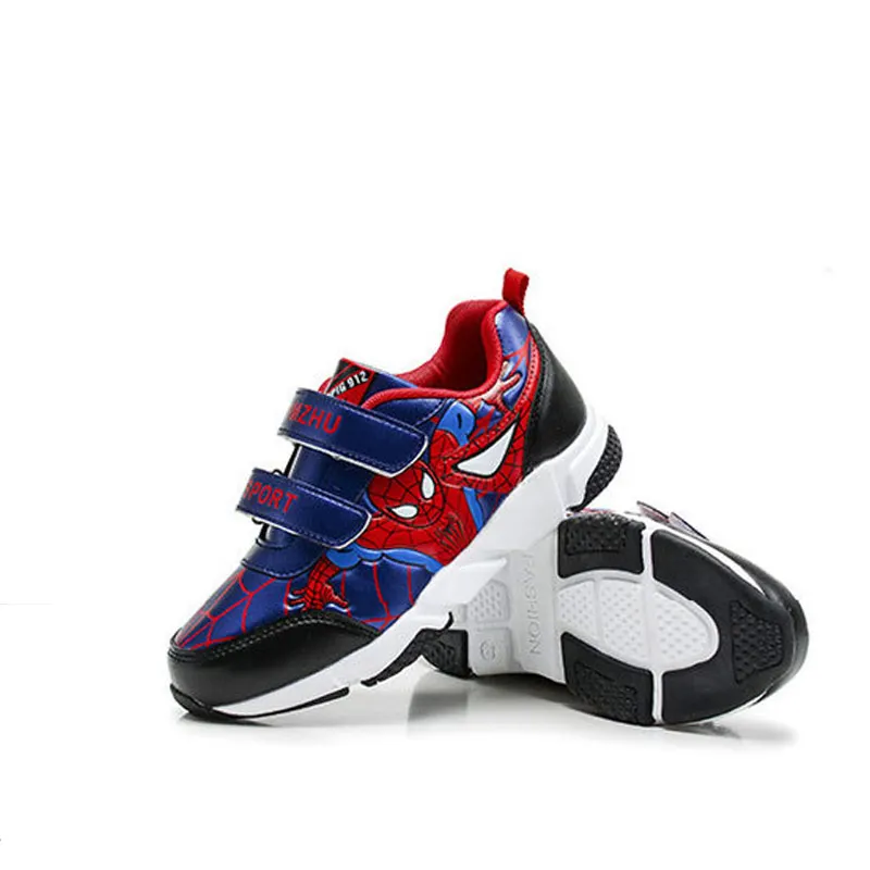 الأطفال الجلود أحذية رياضية الصبي حذاء كاجوال شبكة بطانة احذية الجري متعددة الاتجاهات للانزلاق أحذية رياضية