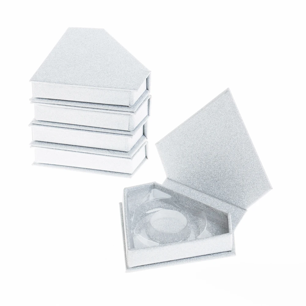 

30pcs wholesale false eyelash packaging box customized own logo individual fake 3d mink lashes box faux cils glitter case empty