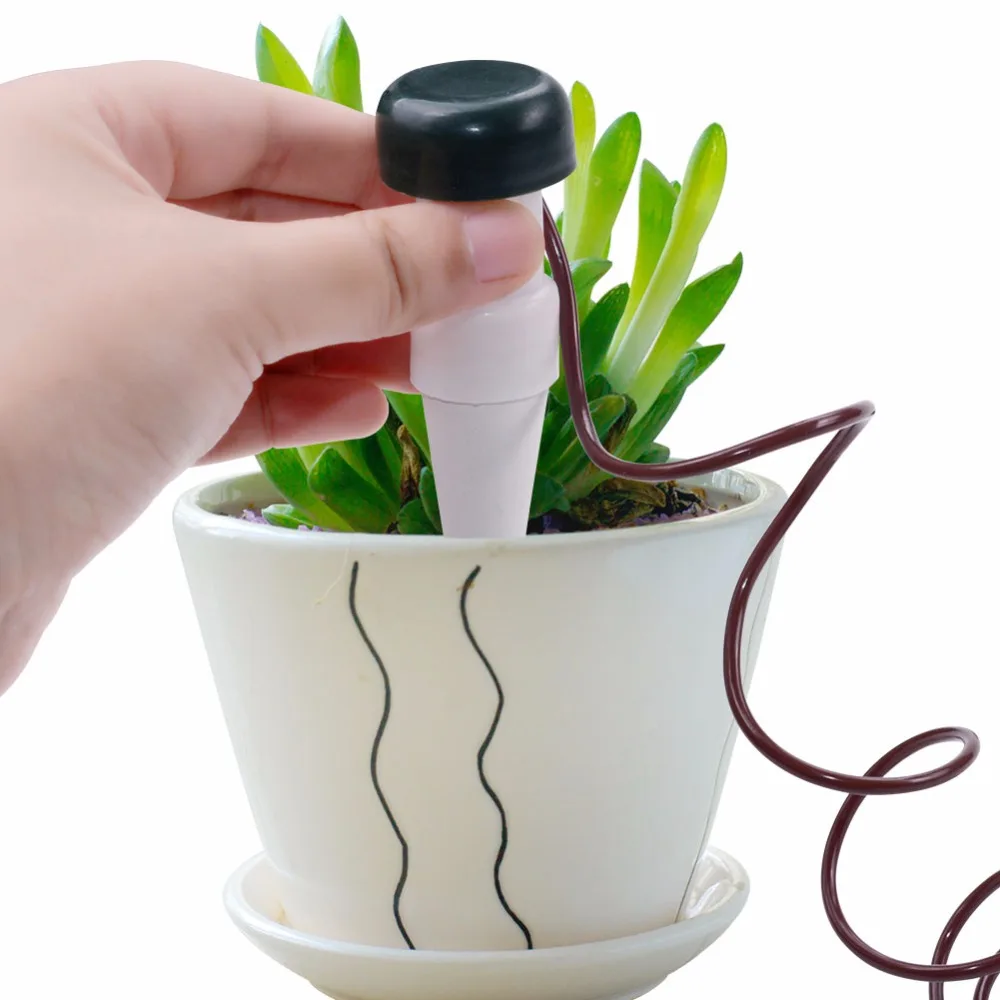Ferramentas de Jardinagem Vaso de Flores Vaso de Plantas de Rega Dispositivo de Rega Gota a Gota de Água de Jardinagem Criativo Automática Pode 2 Pcs