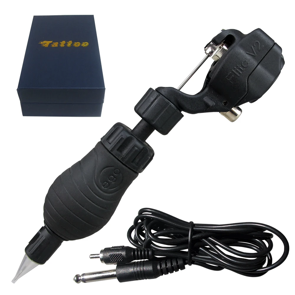 

2-In-1 Second Generation Pipe Rotary Tattoo Machine Gun Permanent Makeup Machine Pen with Hawk Needle RCA free shipping