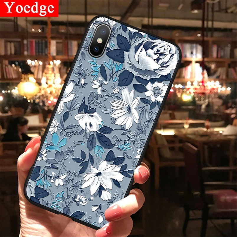 3D цветок рельеф для Samsung Galaxy S10 S10e S8 S9 плюс M10 M20 A50 J3 J4 J5 J6 J7 J8 A3 A5 A8 A9 2017 2018 чехол из