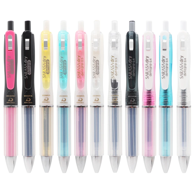 ZEBRA Gel Pens Sarasa Dry Airfit Grip 0.5mm Fast Drying Anti fatigue