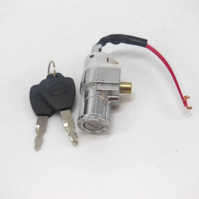 2pcs/Lot Electric Bicycle Ignition on/off key Switch QianHe Heavy Load E bike Li ion Battery
