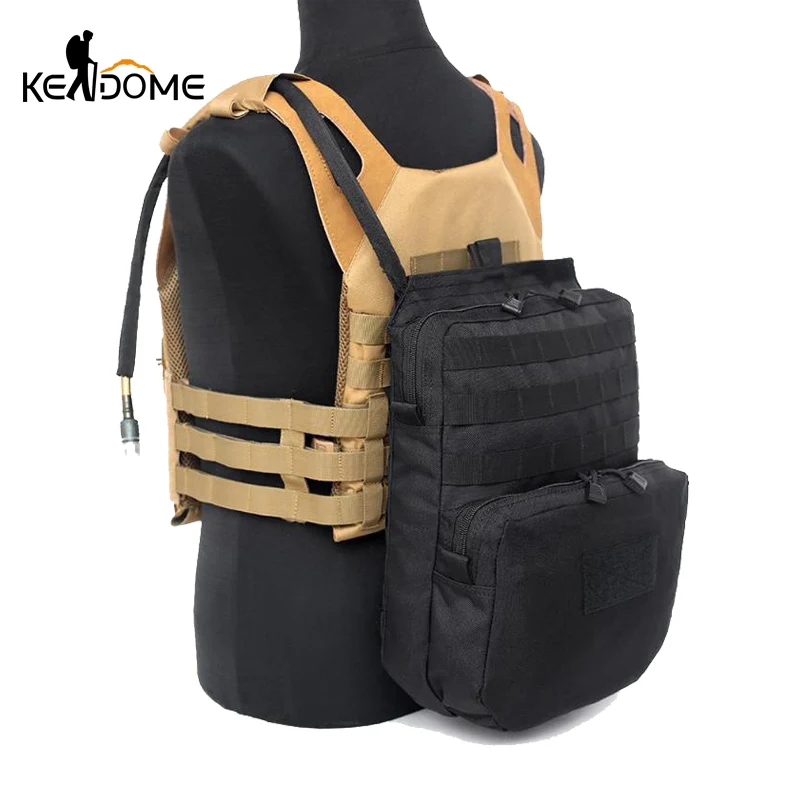 

Hydration Pouch Modular Webbing MOLLE for 3L Water Bladder Durable Pouch Attached to Tactical Vest Hydration Backpack Tas XA112D