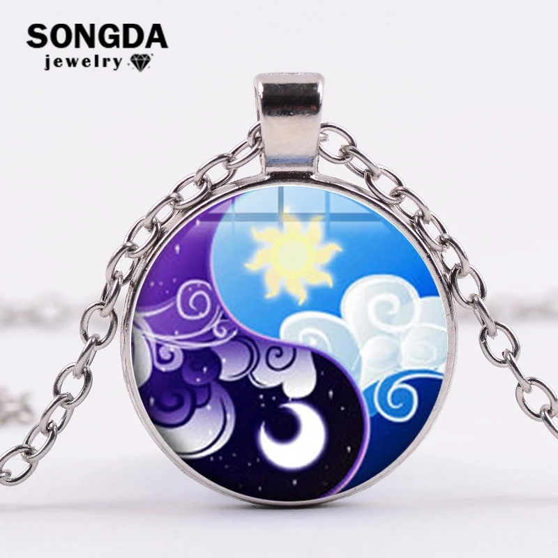 SONGDA My Little Horse Baoli Poni ожерелье из мультфильма Princess Luna and Celestia Sister ожерельлье Инь Янь