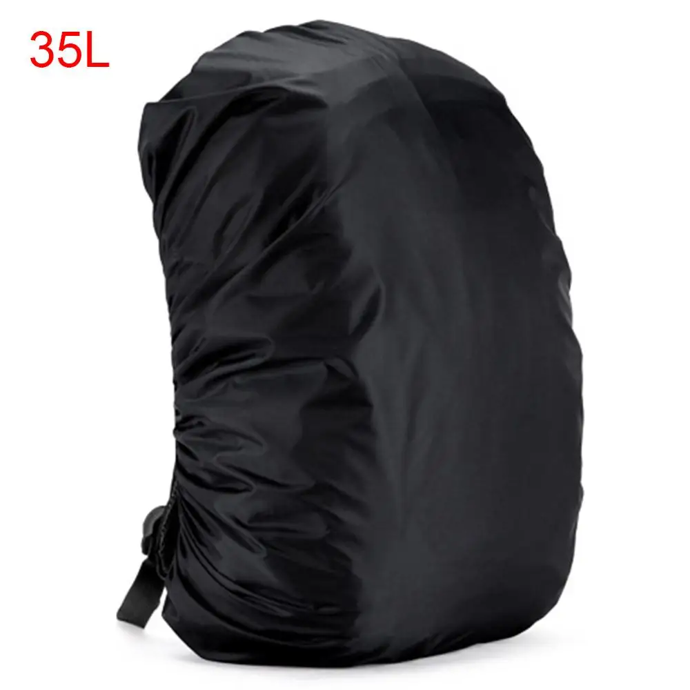 35/45L Регулируемый Водонепроницаемый рюкзак с защитой от пыли спортивные дождевик для сумок Портативный Сверхлегкий сумка Защита для отдыха на природе для инструменты Пеший Туризм - Color: White