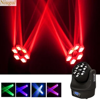

6X15W Ultimate Rotate LED Bee Eye Beam Moving Head Light/100W RGBW Beam+Wash Effect Bee Eye Stage Lighting/Disco DJ Equipments