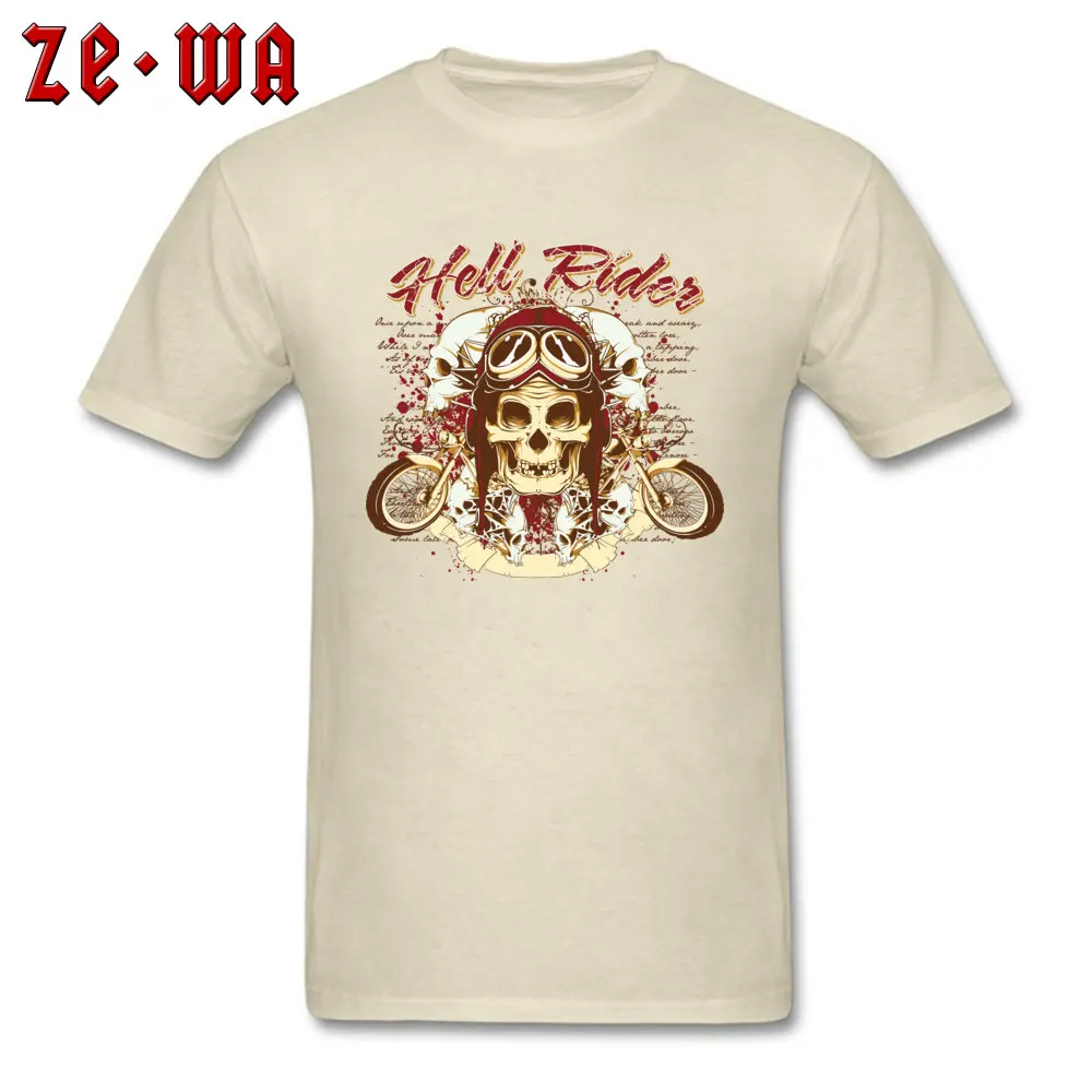 Casual Hell Stock824yy Design Short Sleeve Father Day T Shirt 2018 Popular Crewneck Cotton Fabric Clothing Shirt Men T Shirts Hell Stock824yy beige