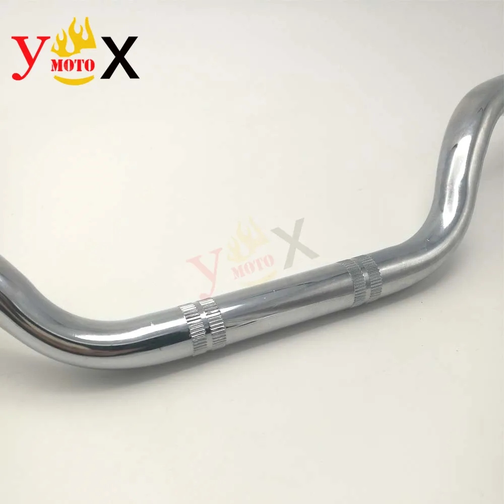Мотоциклетный хромированный руль 22 мм 7/8 дюйма для Yamaha XS400 XS500 XS650 XS750 XS850 XS1100 Honda CB 750