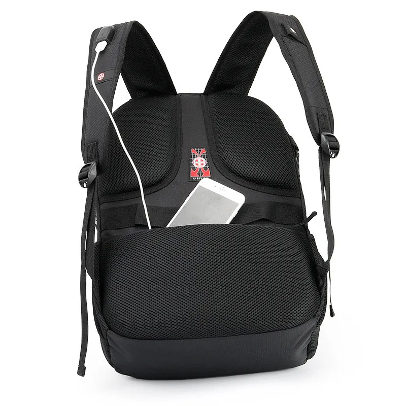 

Suissewin Man 17 inch laptop backpack Bag business Waterproof Multi function anti theft tsa Business Casual Laptop Mochila