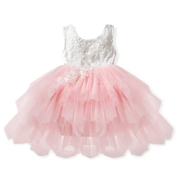 

Fancy Flower Lace Baby Girl Dress Summer Clothes Kids Tutu Princess Dresses For Girl Party Frocks Children's Clothing Vestidos