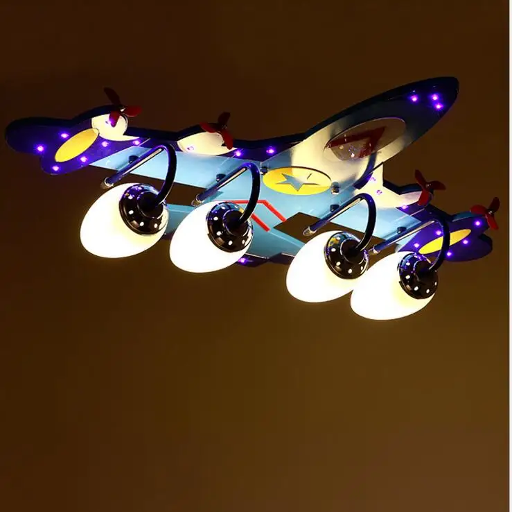 

Children's bedroom lamp cartoon airplane creative personality boy room kindergarten ceiling lamp led ceiling lamp fixture lamps