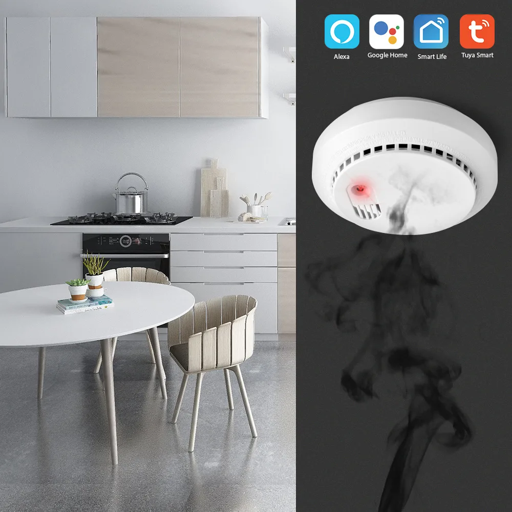 Lonsonho Wifi детектор угарного газа Co датчик дыма умный дом безопасности Tuya Smart Life App Alexa Google Home IFTTT