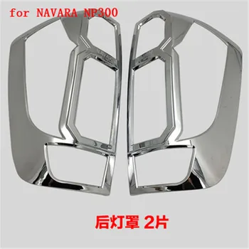 

Car Accessories ABS Chrome Front headlight Lamp Cover Rear headlight Lamp Cover for Nissan NAVARA NP-300 2014-2018 Car styling