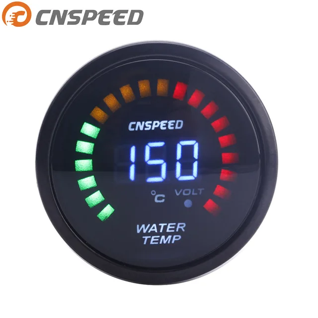 Cnsd 52mm 2 Inch Lcd Digital Water Temp Gauge With Sensor Cnsd 52mm 2 Inch Lcd Digital Water Temp Gauge With Sensor Temperature Car Meter