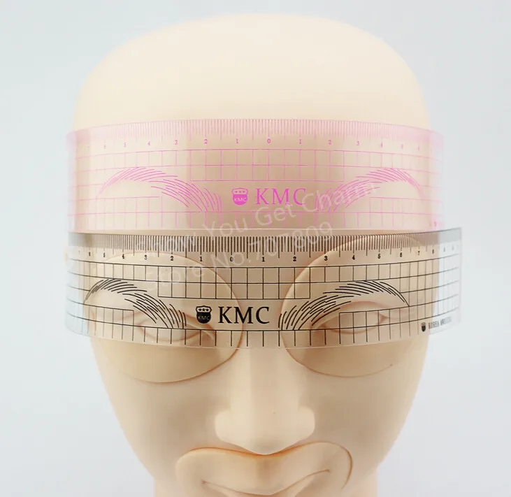 Permanent Makeup Stencils Plastic Eyebrow Ruler KMC Tattoo Cosmetic Shaping Tool For Beginers practice