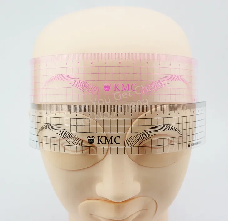 Пластиковая линейка для бровей KMC инструмент нанесения татуировок и придания