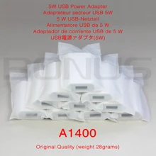 Оригинальное качество A1400 USB адаптер питания USB зарядное устройство EU вилка зарядное устройство для iPhone 10 шт./лот без розничной коробки