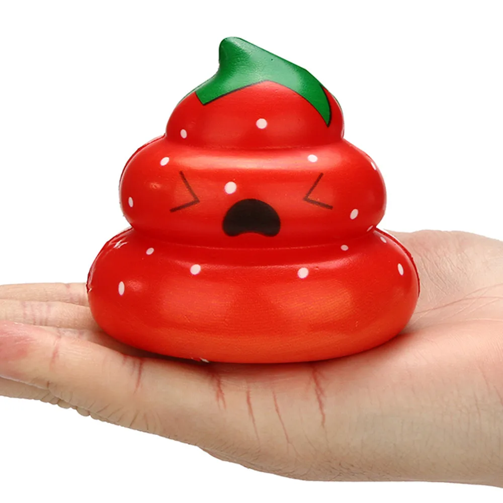 

Relax toys Squishies Kawaii Yummy Fruit Poo amusing Slow Rising Cream Scented Stress Relief poopsie slime surprise D301226GJ