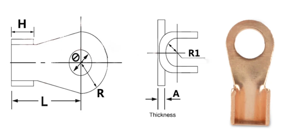 conectores de fio, OT-10A, OT-20A, OT-30A, OT-40A, OT-50A, 70pcs